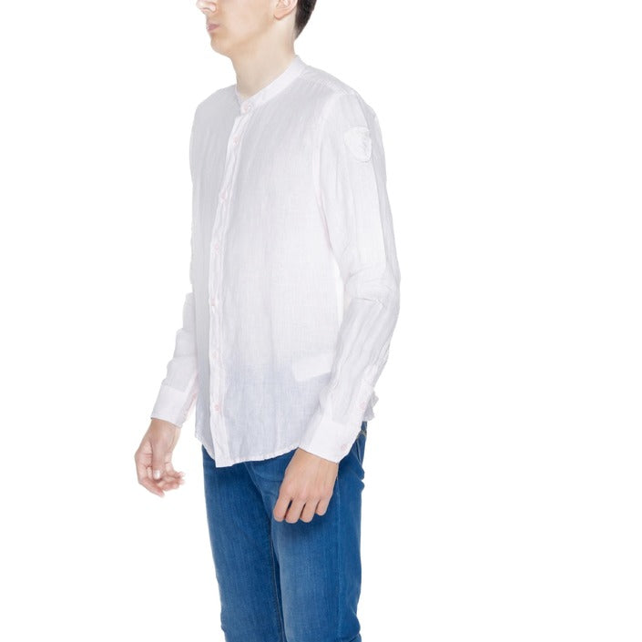 Blauer Shirt Heren