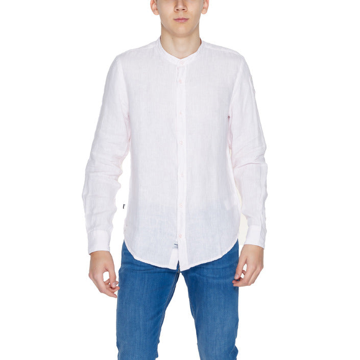 Blauer Shirt Heren