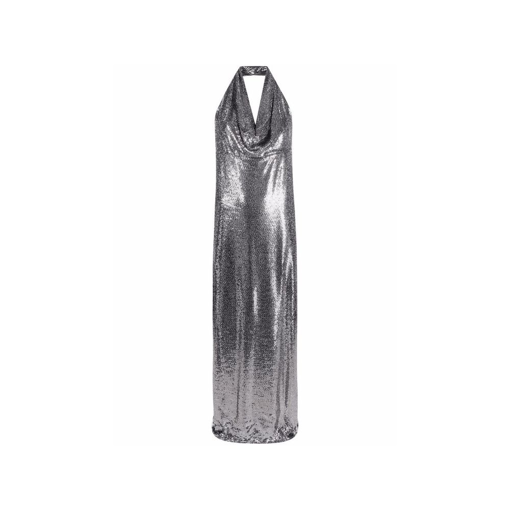 BLANCA VITA Silver Elastane Cocktail Dress