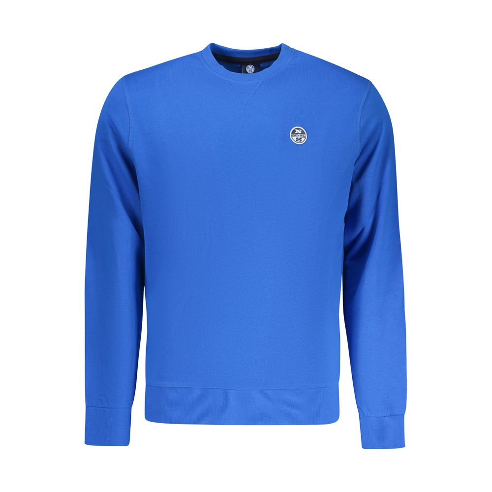 North Sails Blue Cotton Mens Sweatshirt