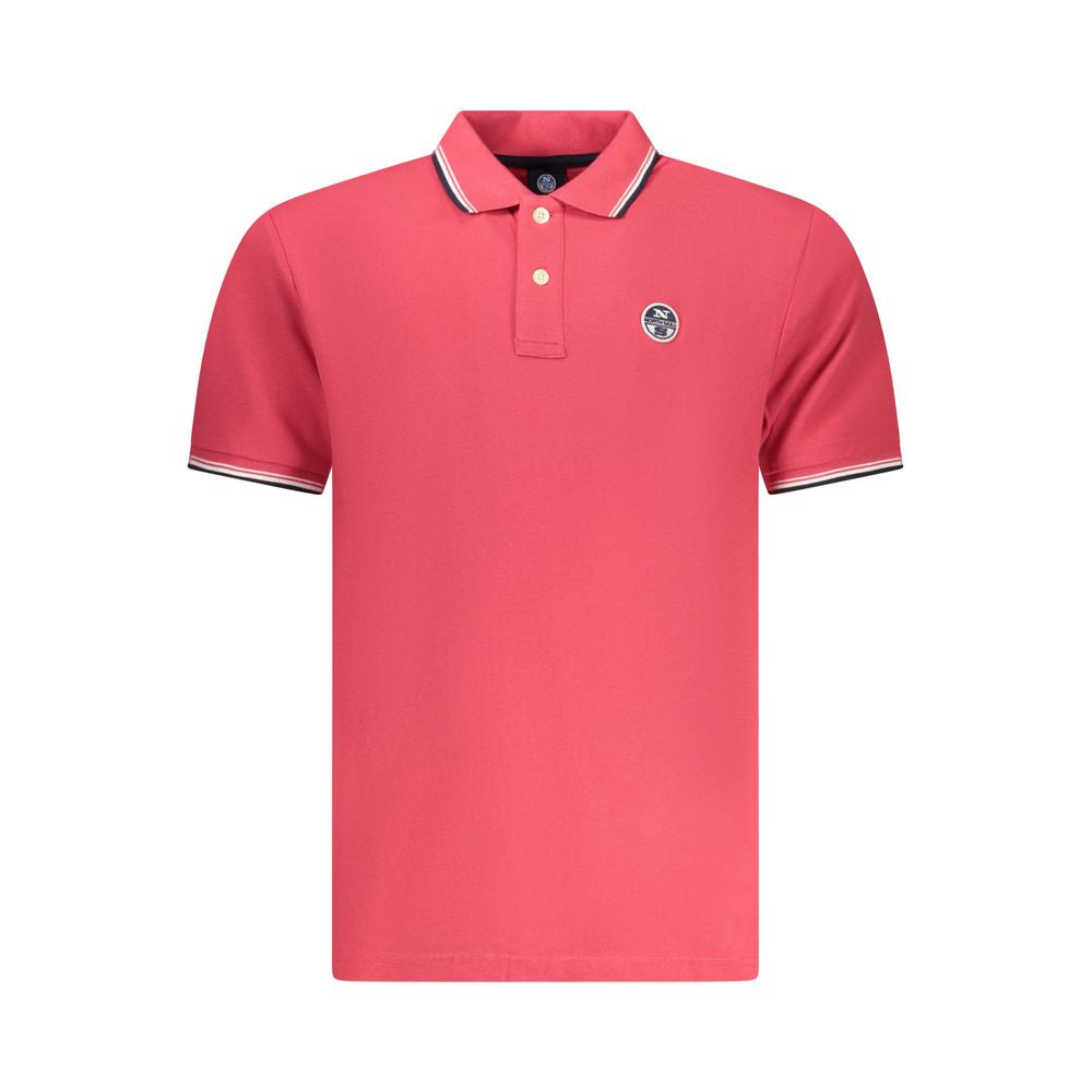 North Sails Red Cotton Men Polo