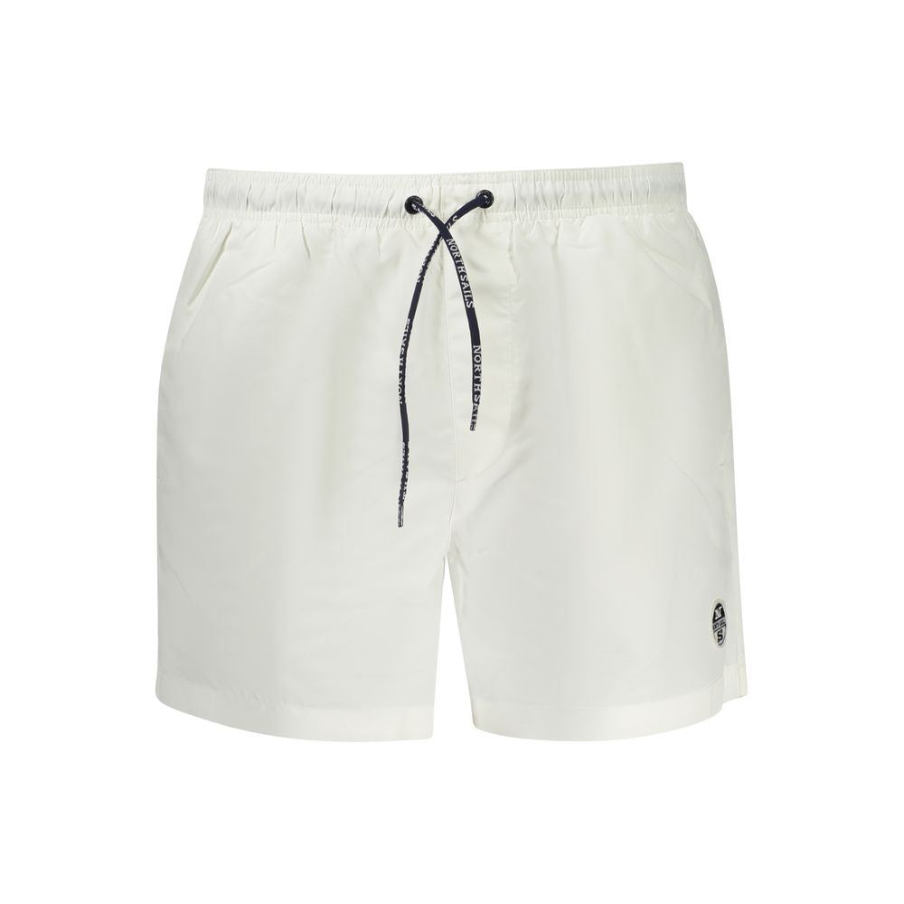 North Sails White Polyester Men's Swim Boxer