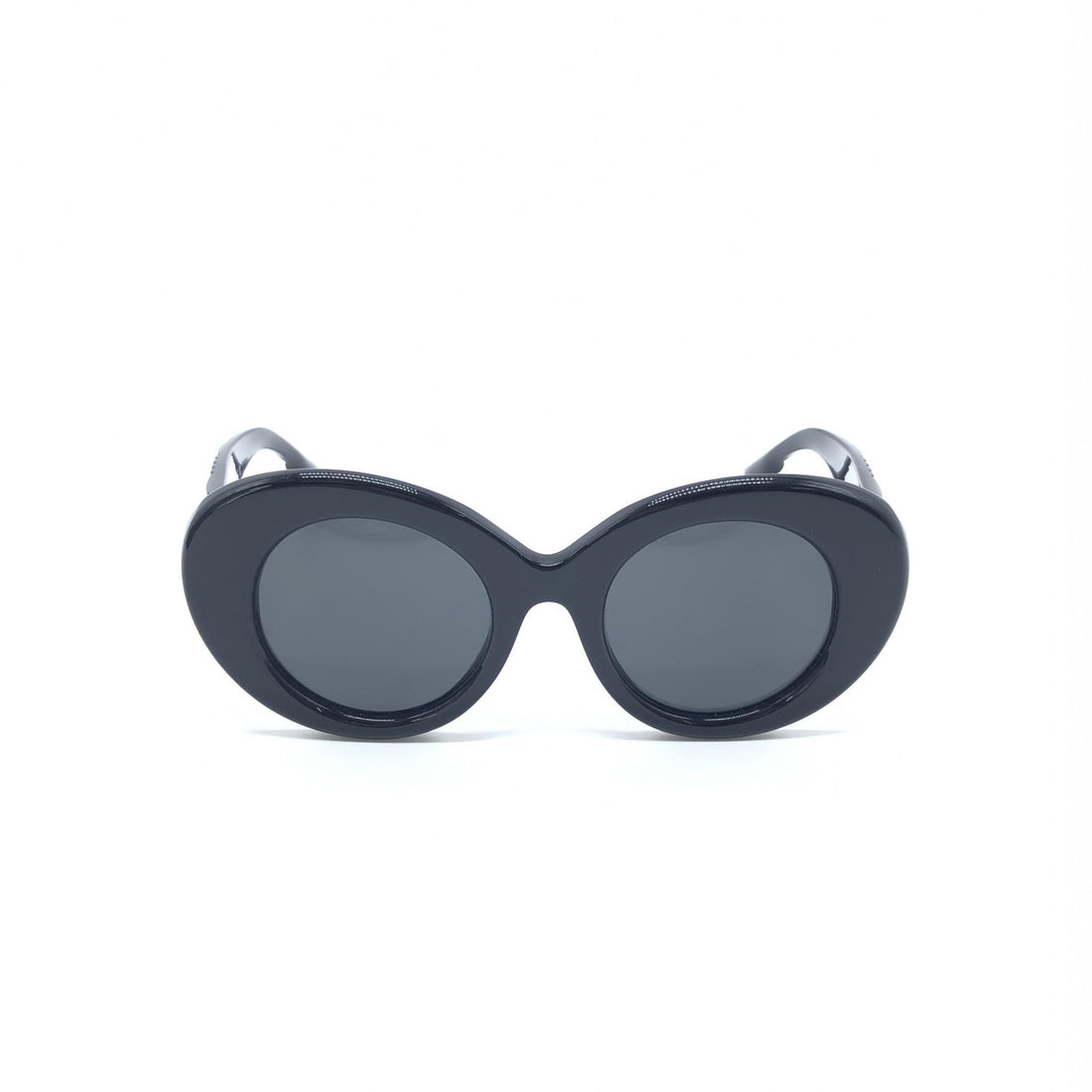 Burberry Black Oversized Round Sunglasses