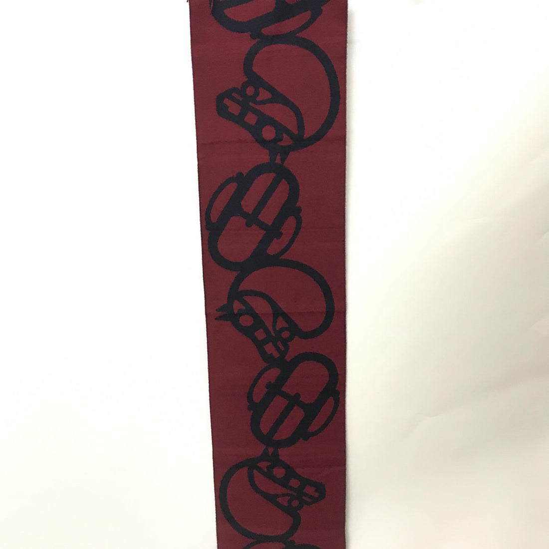 Hermès Cashmere Muffler In Burgundy Color