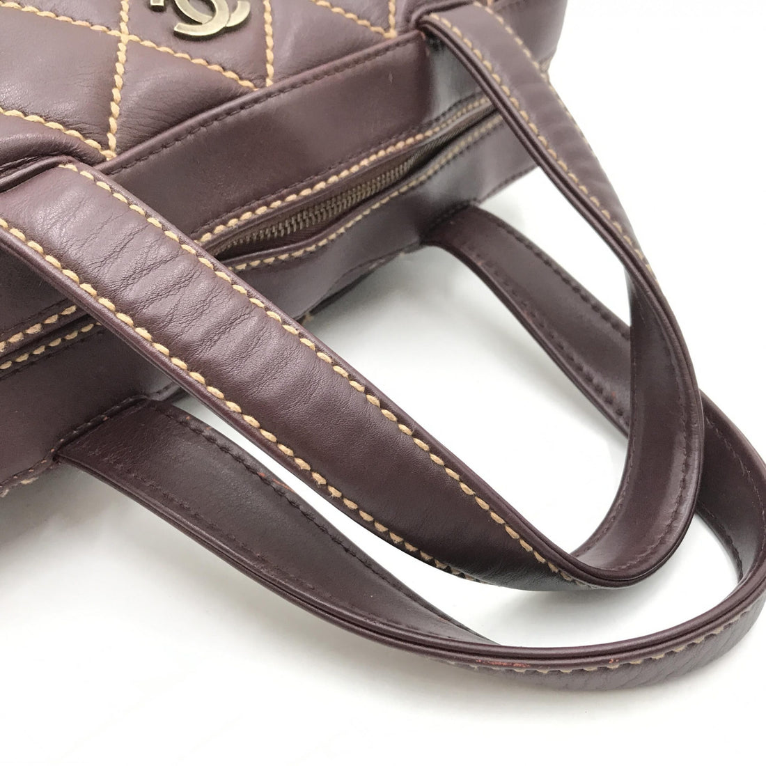 Chanel Wild Stitch Handbag Mini Boston Red