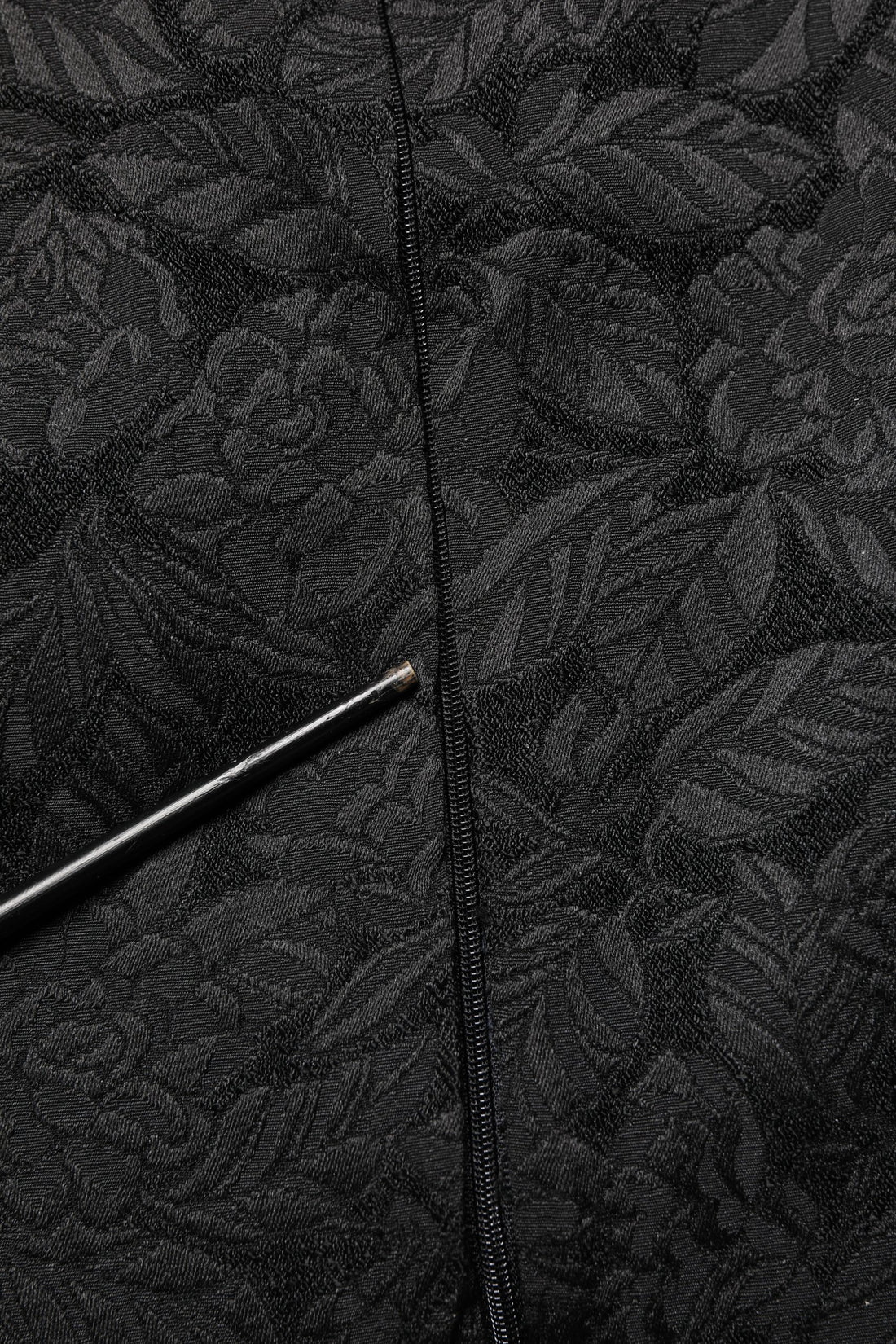 Dolce & Gabbana Black Floral Brocade Sheath Knee Length Dress