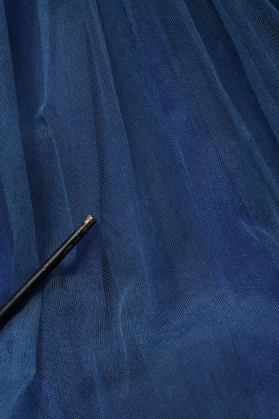 Dolce & Gabbana Blue Tulle Midi A-line Sleeveless Dress