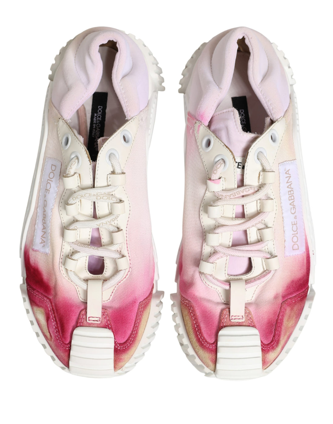 Dolce & Gabbana White NS1 Lace Up Low Top Sneakers Shoes