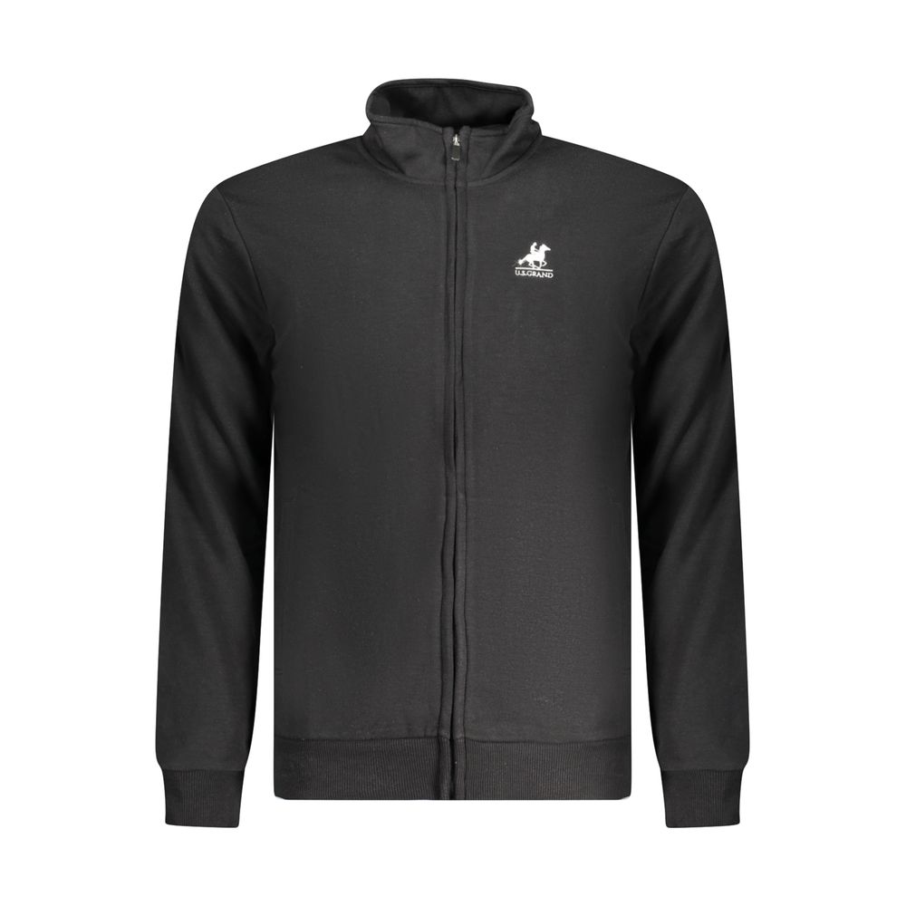 U.S. Grand Polo Black Cotton Men Sweatshirt