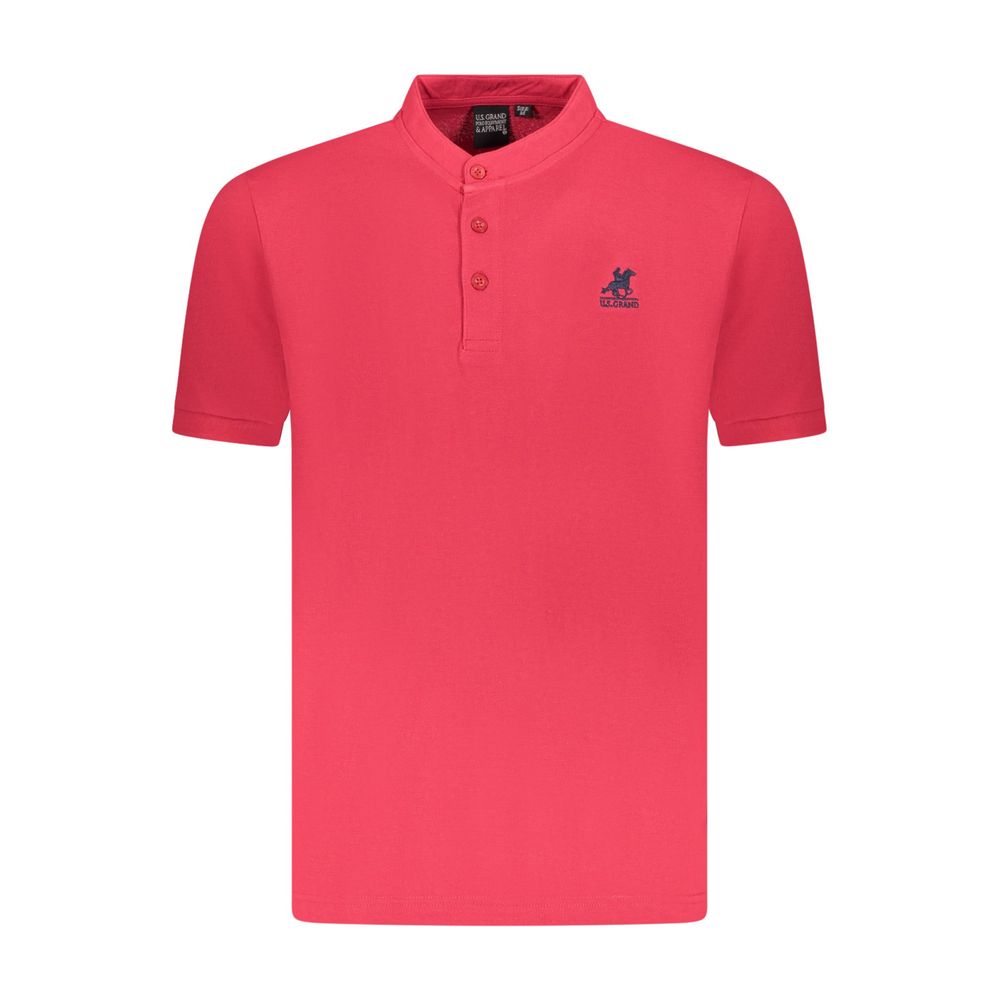 U.S. Grand Polo Red Cotton Men Polo Shirt