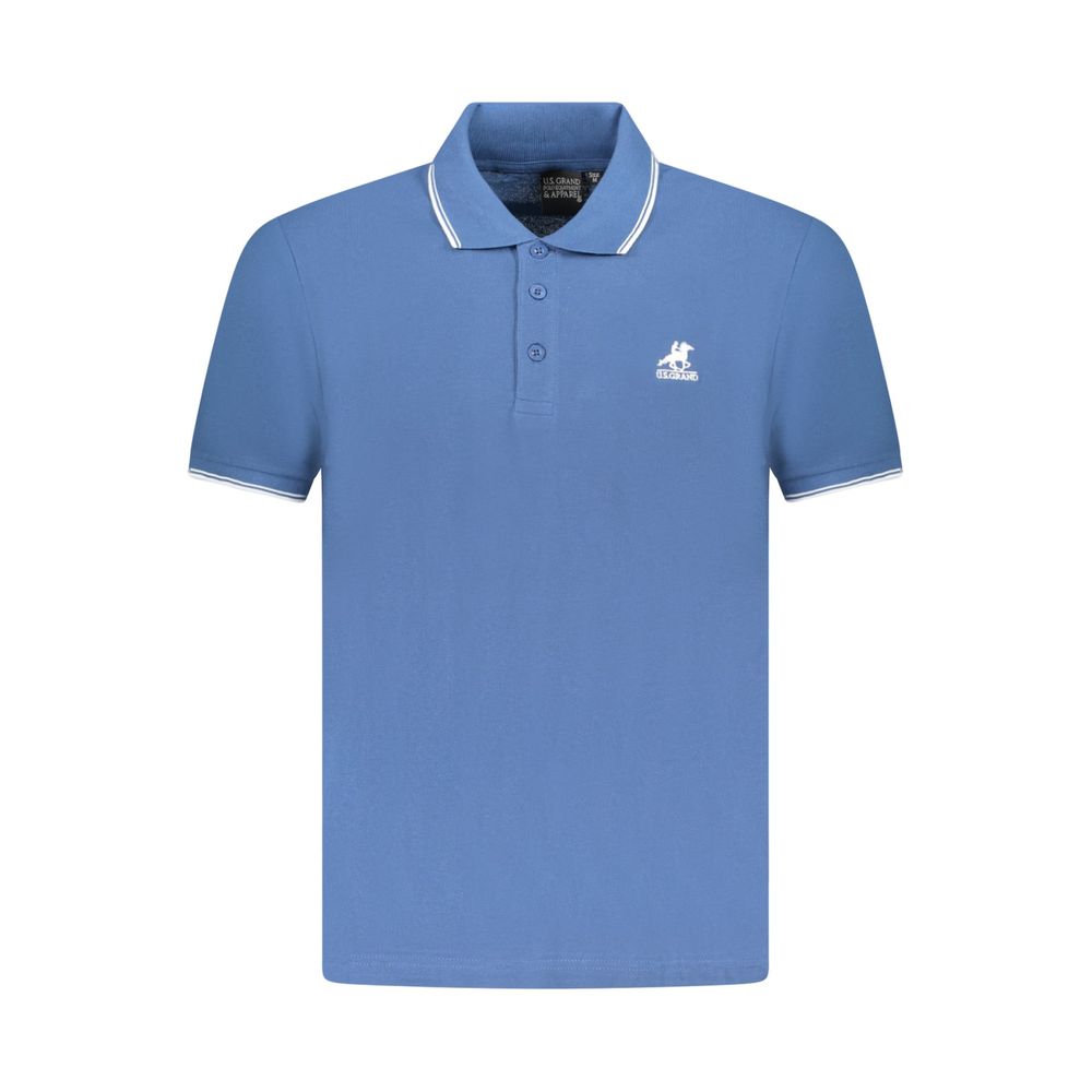 U.S. Grand Polo Blue Cotton Men Polo Shirt