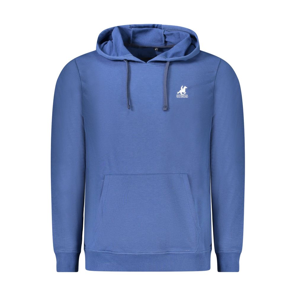 U.S. Grand Polo Blue Cotton Men's Hoodie