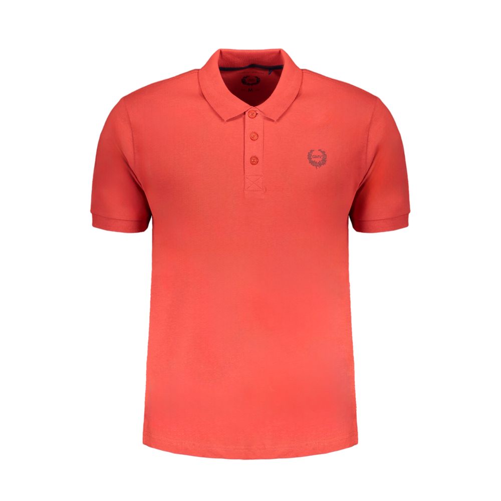 Gianmarco Venturi Red Cotton Men Polo Shirt