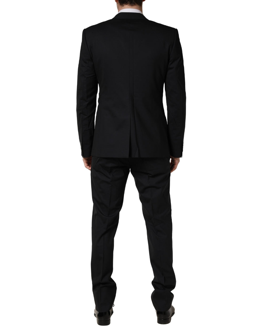 Dolce & Gabbana Dark Blue Wool 2 Buttons Formal 3 Piece Men Suit