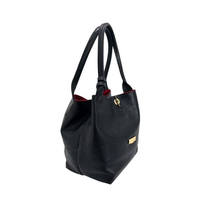 Baldinini Trend Black Cow Women Shoulder Bag