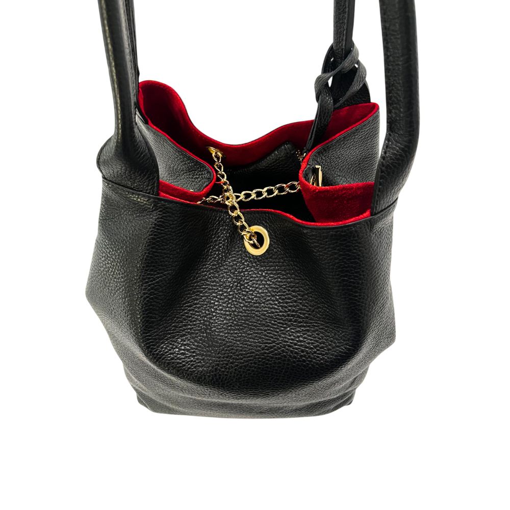 Baldinini Trend Black Cow Women Shoulder Bag
