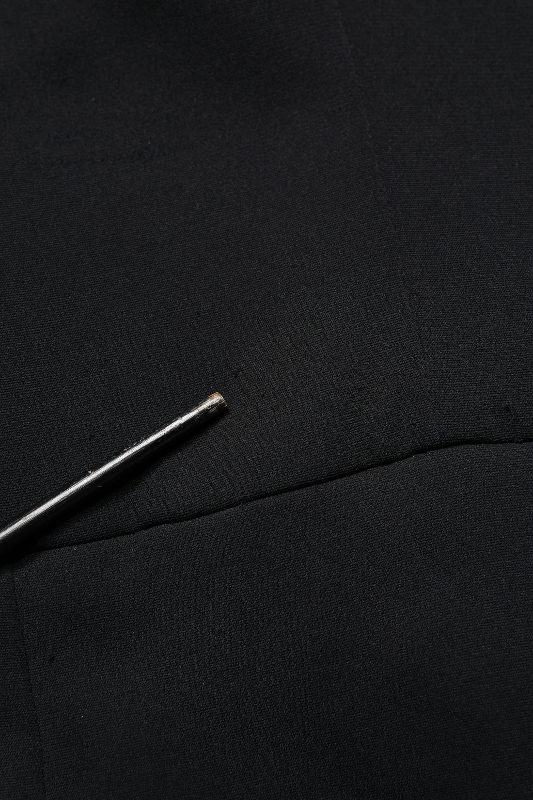 Zwarte Zijden Maxi Jurk met Knopenlijfje