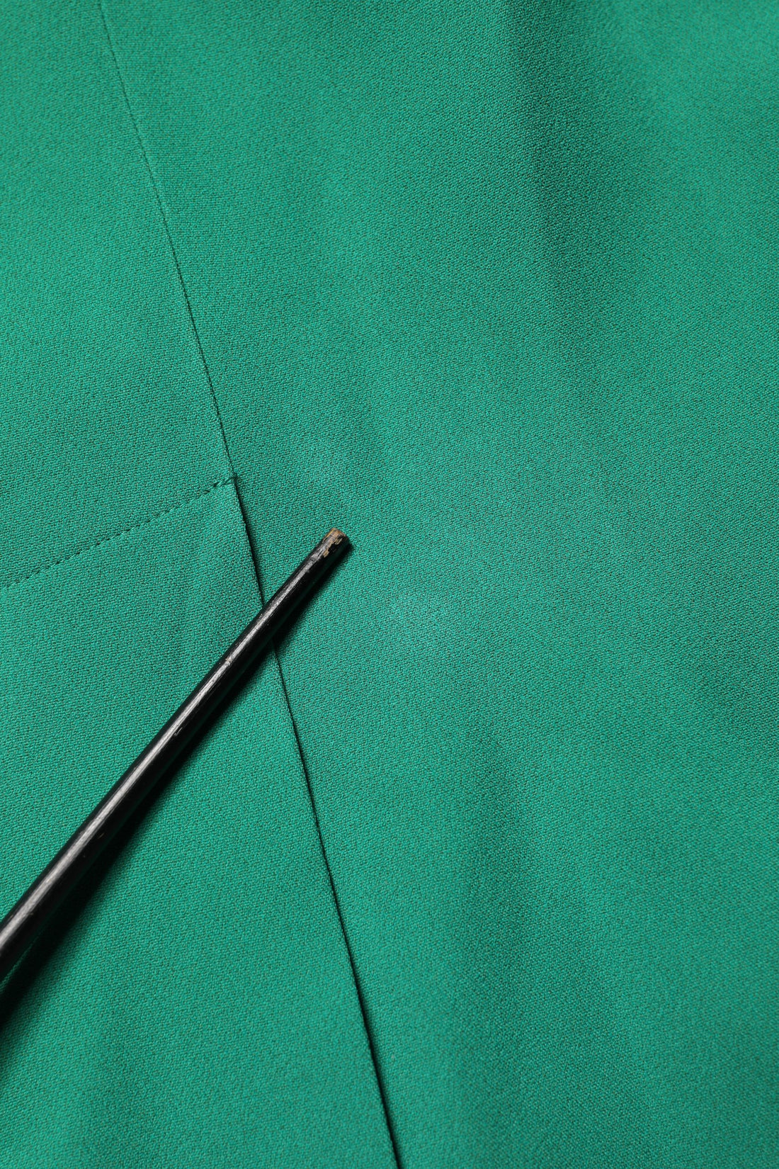 Groene Korte Mouw Aansluitende Midi Jurk