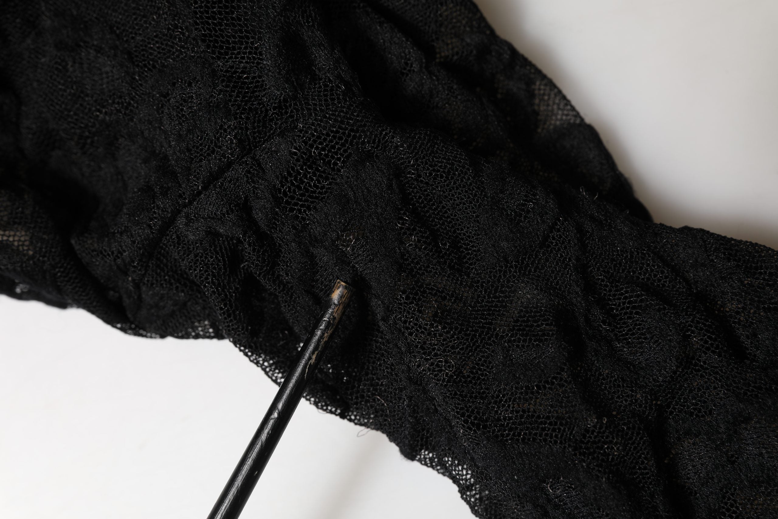 Black Floral Lace Turtle Neck Long Sleeve Top