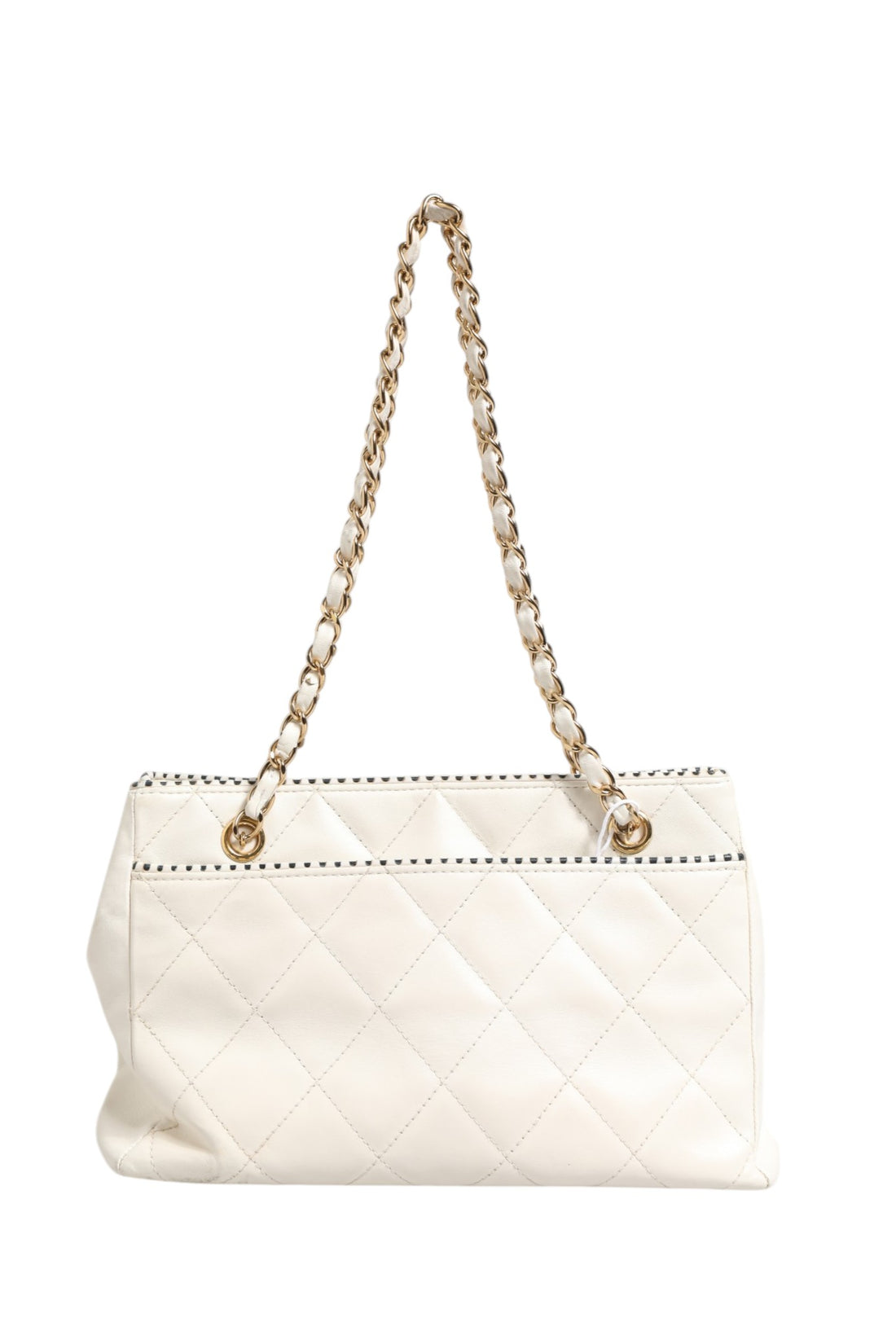 Chanel Shiny Calfskin Quilted Mini 22 White 1792563