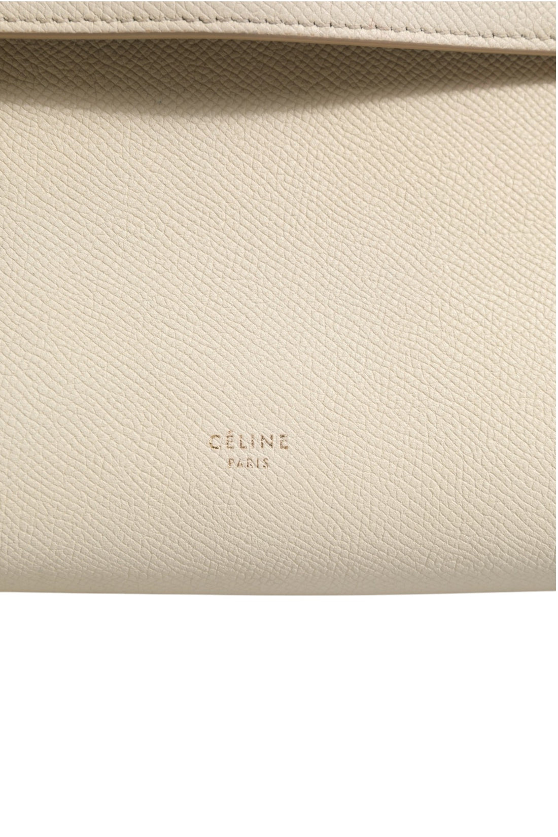 Celine Nano Belt Bag Grained Calfskin Chalk