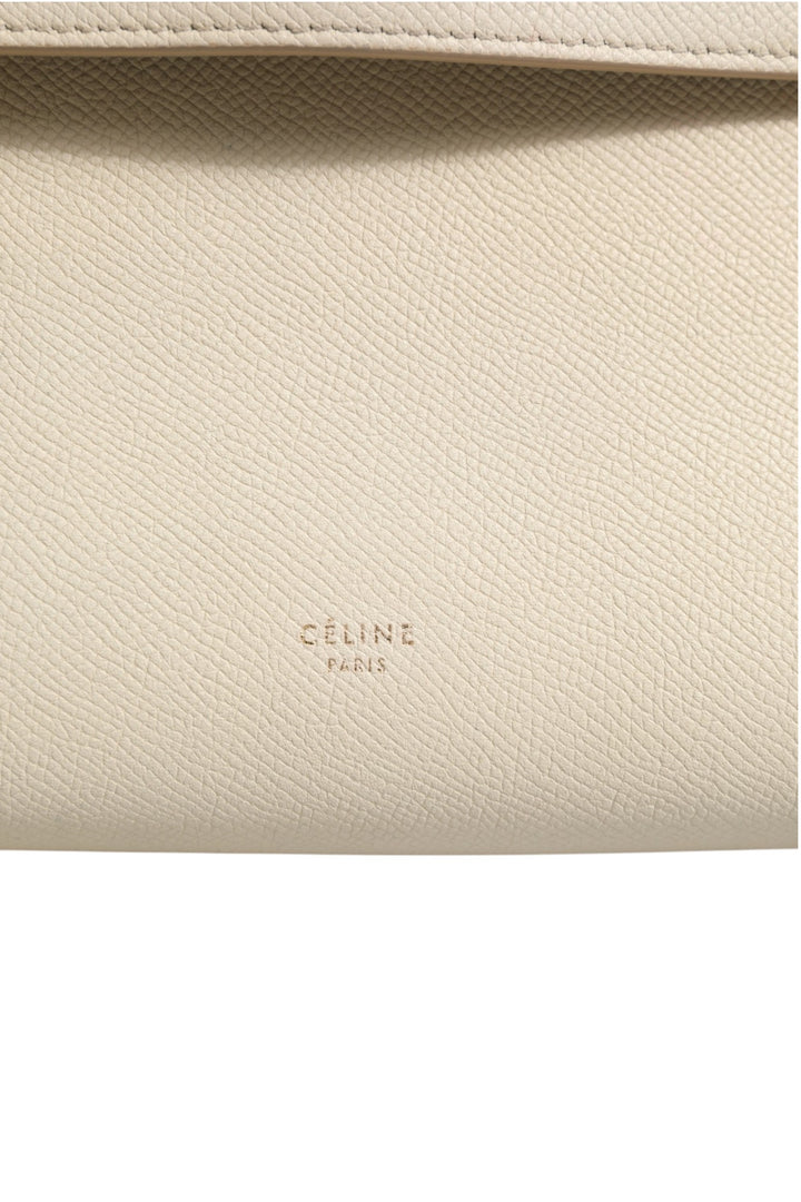 Celine Nano Belt Bag Grained Calfskin Chalk