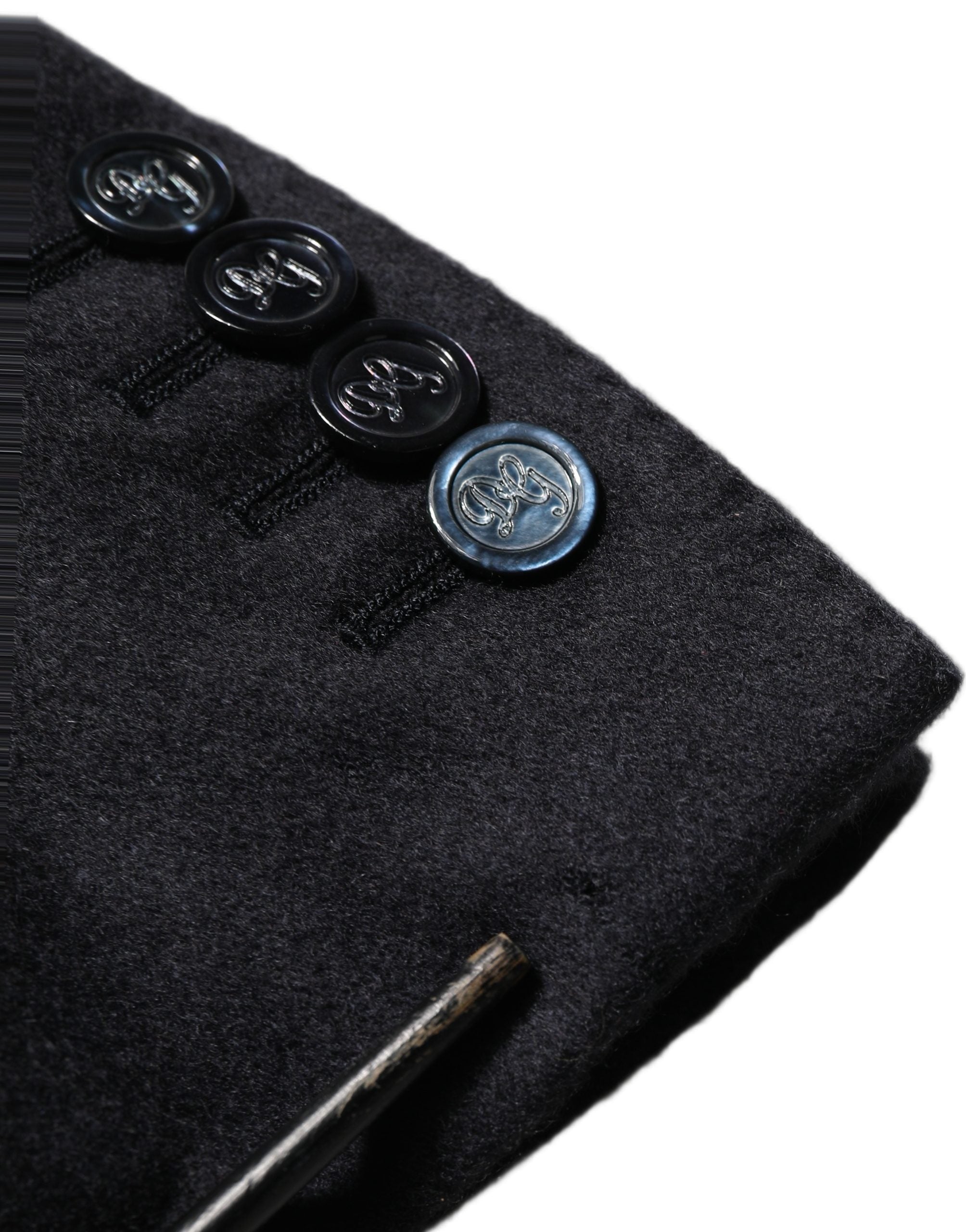 Dolce & Gabbana Blue Cashmere Single Breasted Blazer Jacket