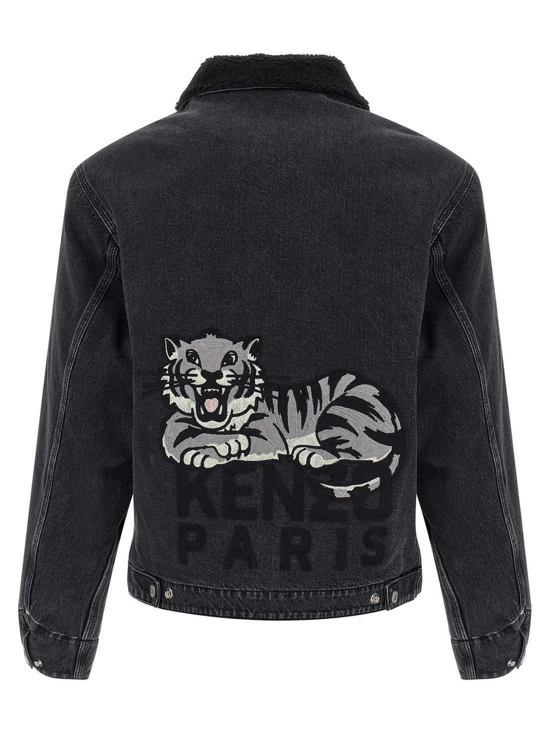 Kenzo Black Cotton Denim Jacket
