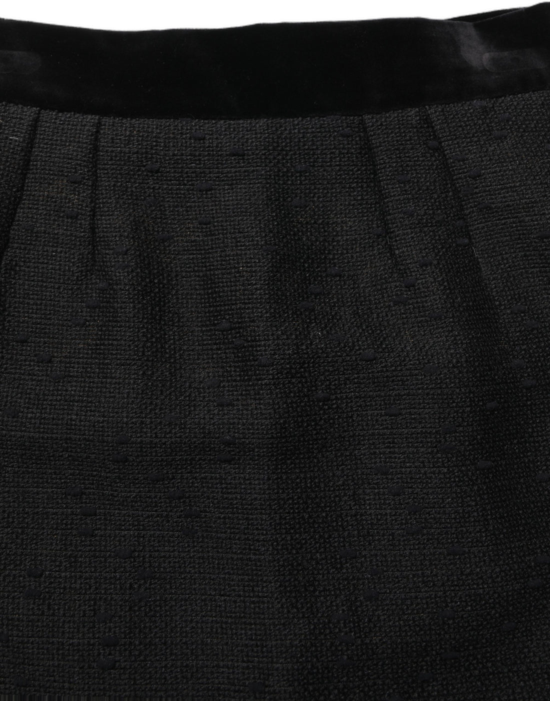 Dolce & Gabbana Black High Waist Pencil Cut Knee Length Skirt
