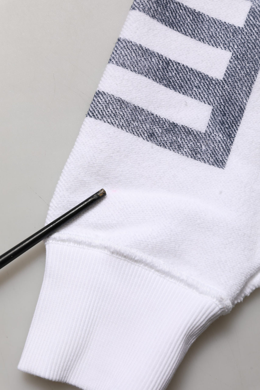 Dolce & Gabbana White Blue Stripe Hooded Sweatshirt Sweater