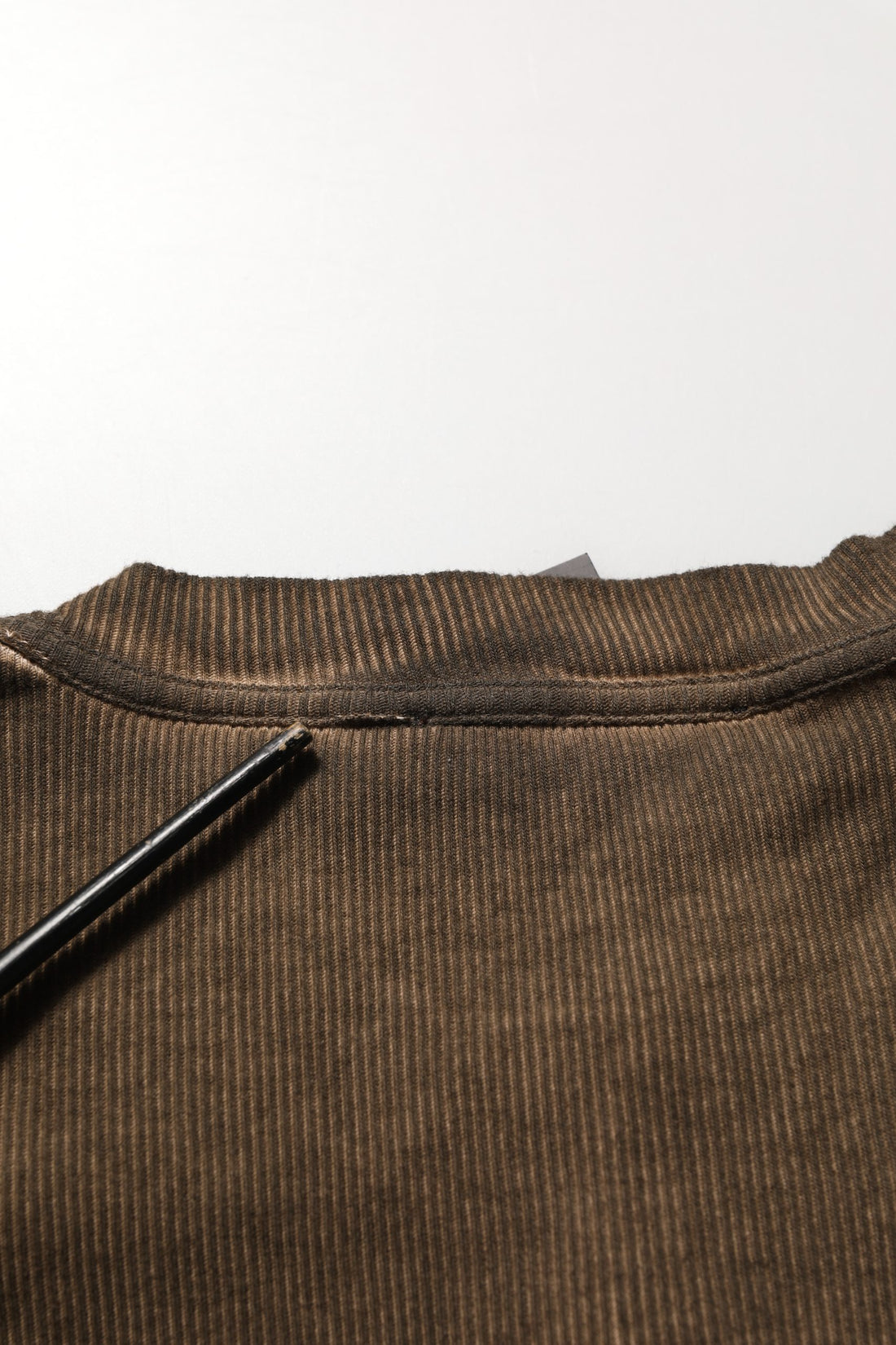 Dolce & Gabbana Brown Cotton Buttoned Henley Pullover Sweater