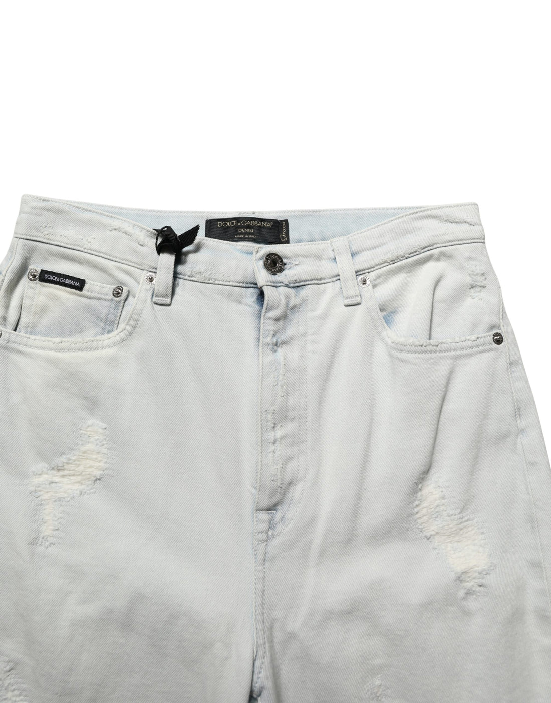 Dolce & Gabbana Light Blue Cotton Stretch Skinny Denim Jeans