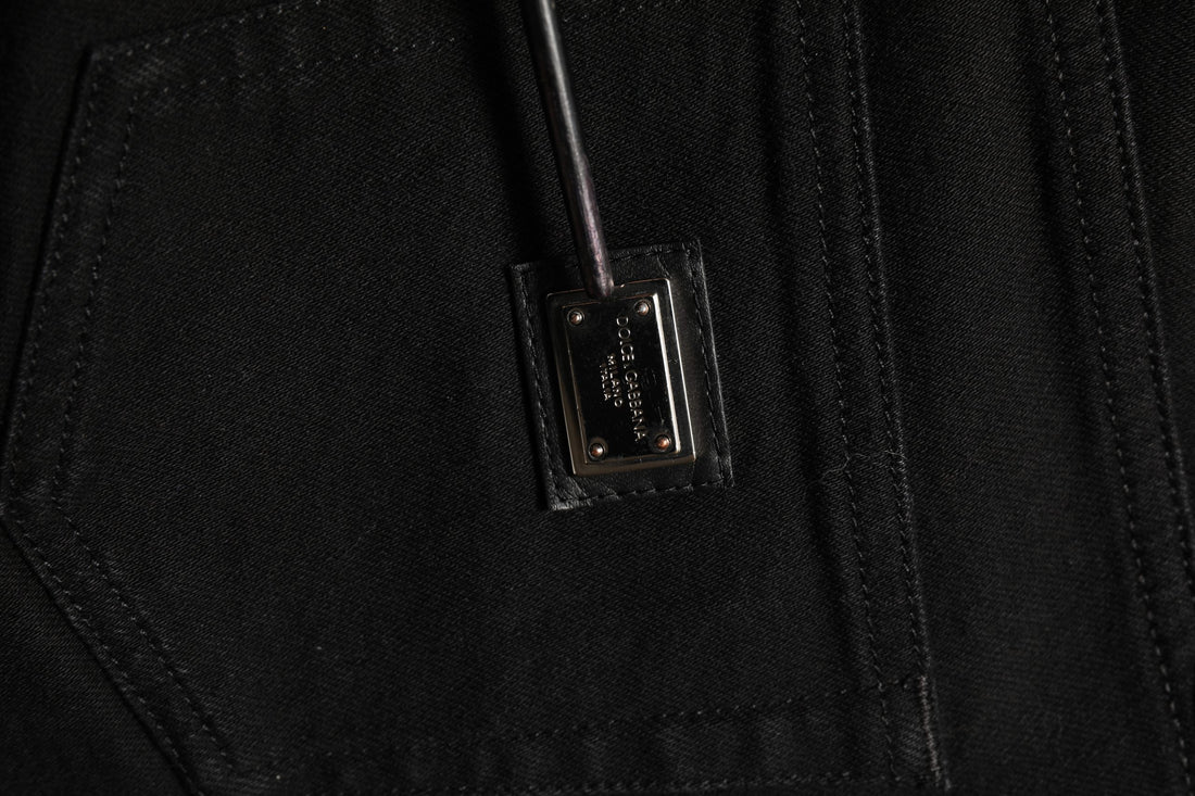 Dolce & Gabbana Black Cotton Stretch Skinny Denim Jeans