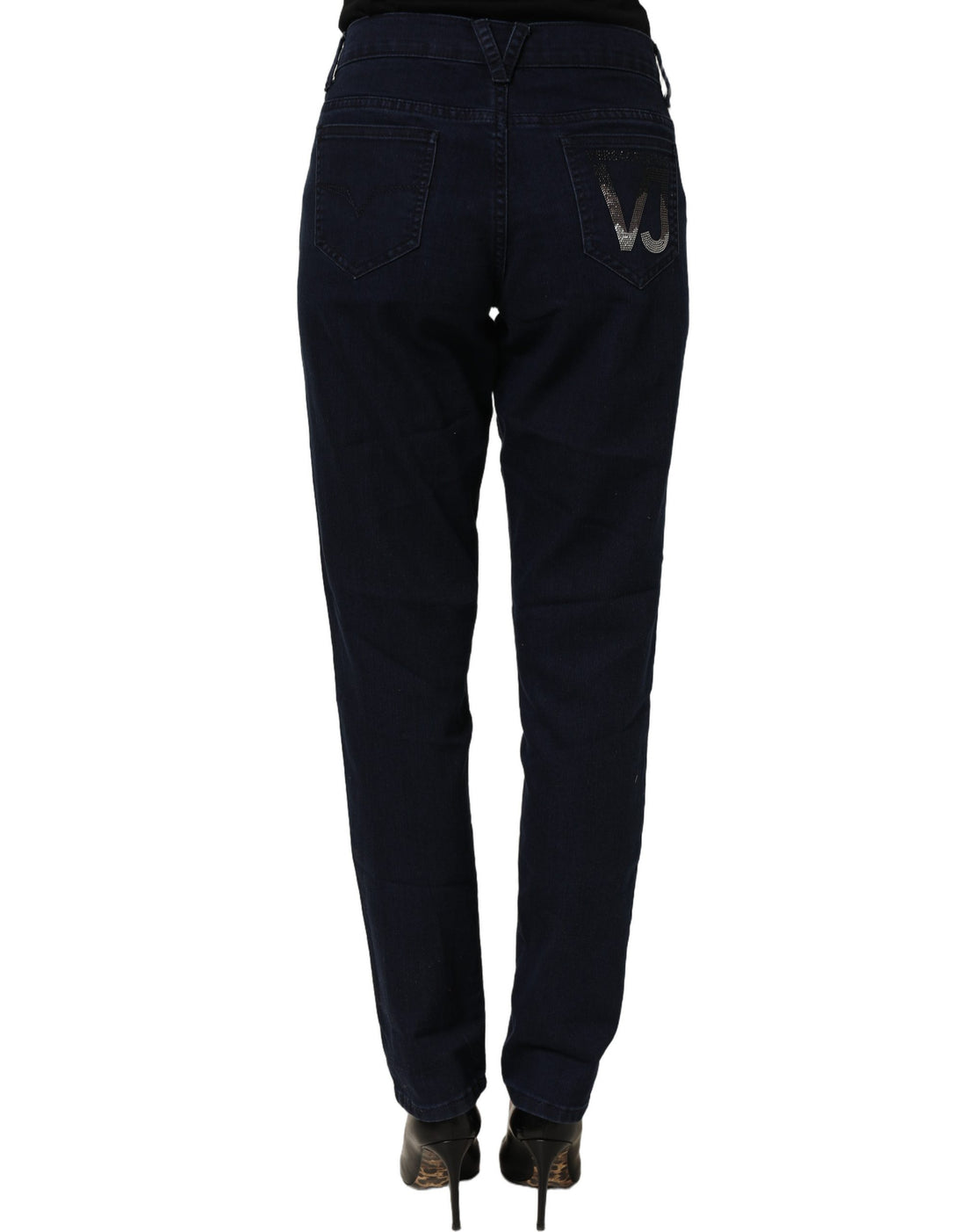 Versace Jeans Couture Blue High Waist Skinny Denim Trouser Jeans