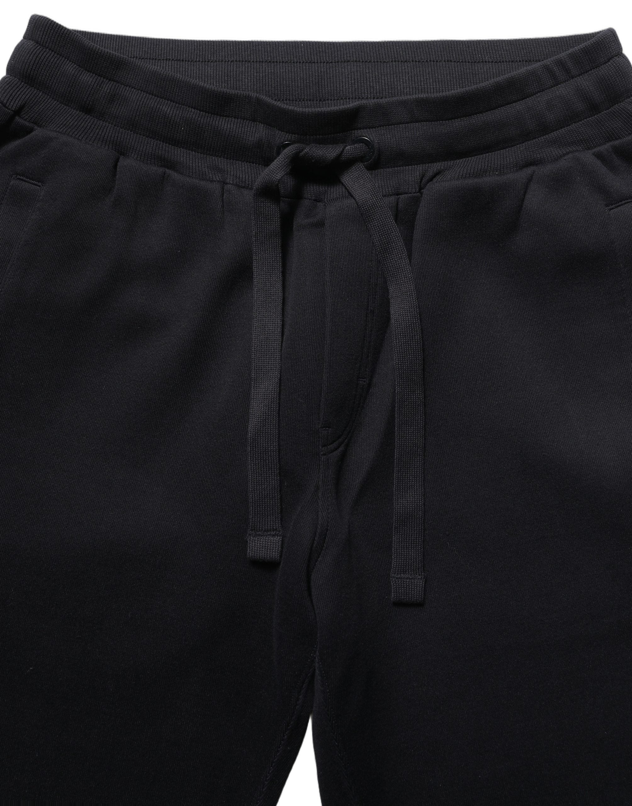 Dolce & Gabbana Blue Cotton Drawstring Jogger Trouser Pants