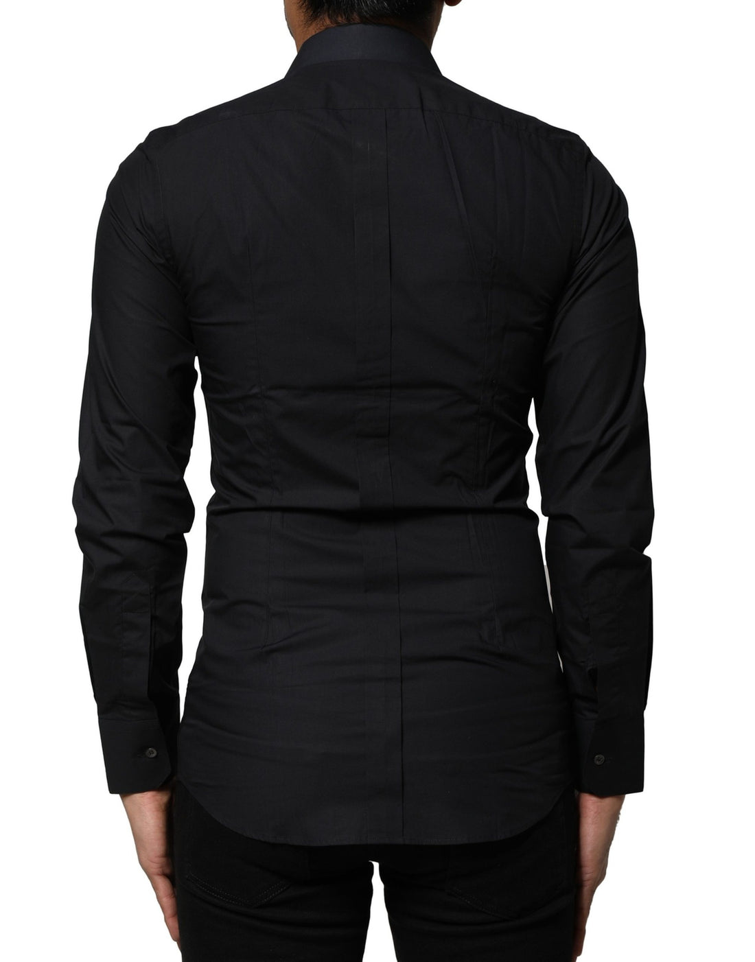 Dolce & Gabbana Black GOLD Long Sleeves Formal Dress Shirt