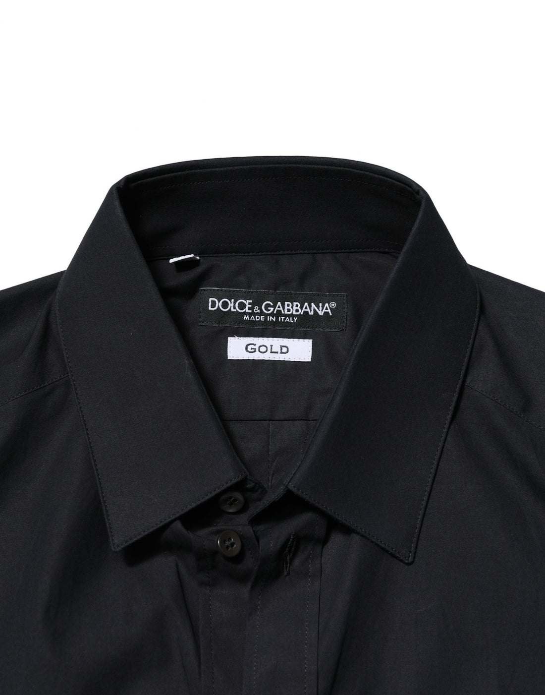 Dolce & Gabbana Black GOLD Long Sleeves Formal Dress Shirt
