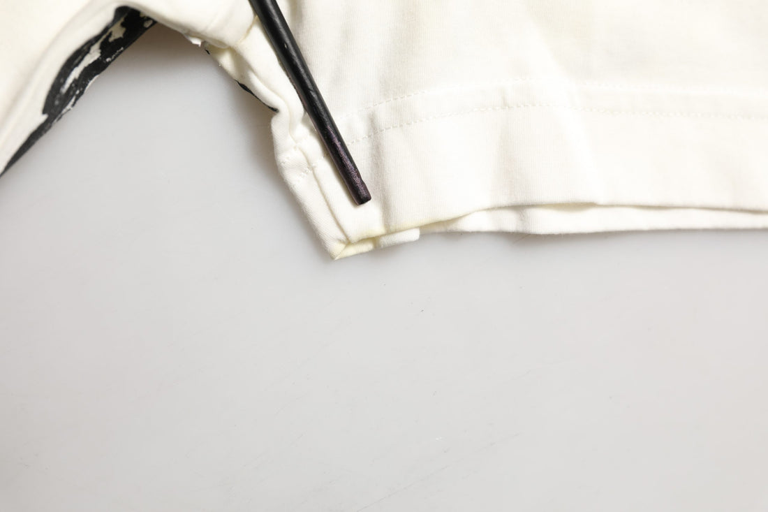 Dolce & Gabbana White Bandana Print Cotton Crew Neck T-shirt