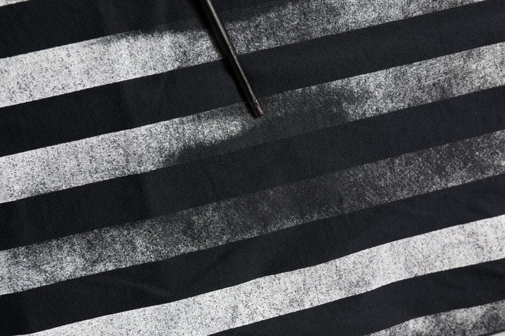 Dolce & Gabbana Blue Striped Print Cotton Crew Neck  T-shirt