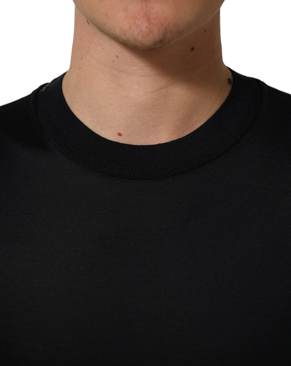 Dolce & Gabbana Blue Cotton Crew Neck Short Sleeve T-shirt