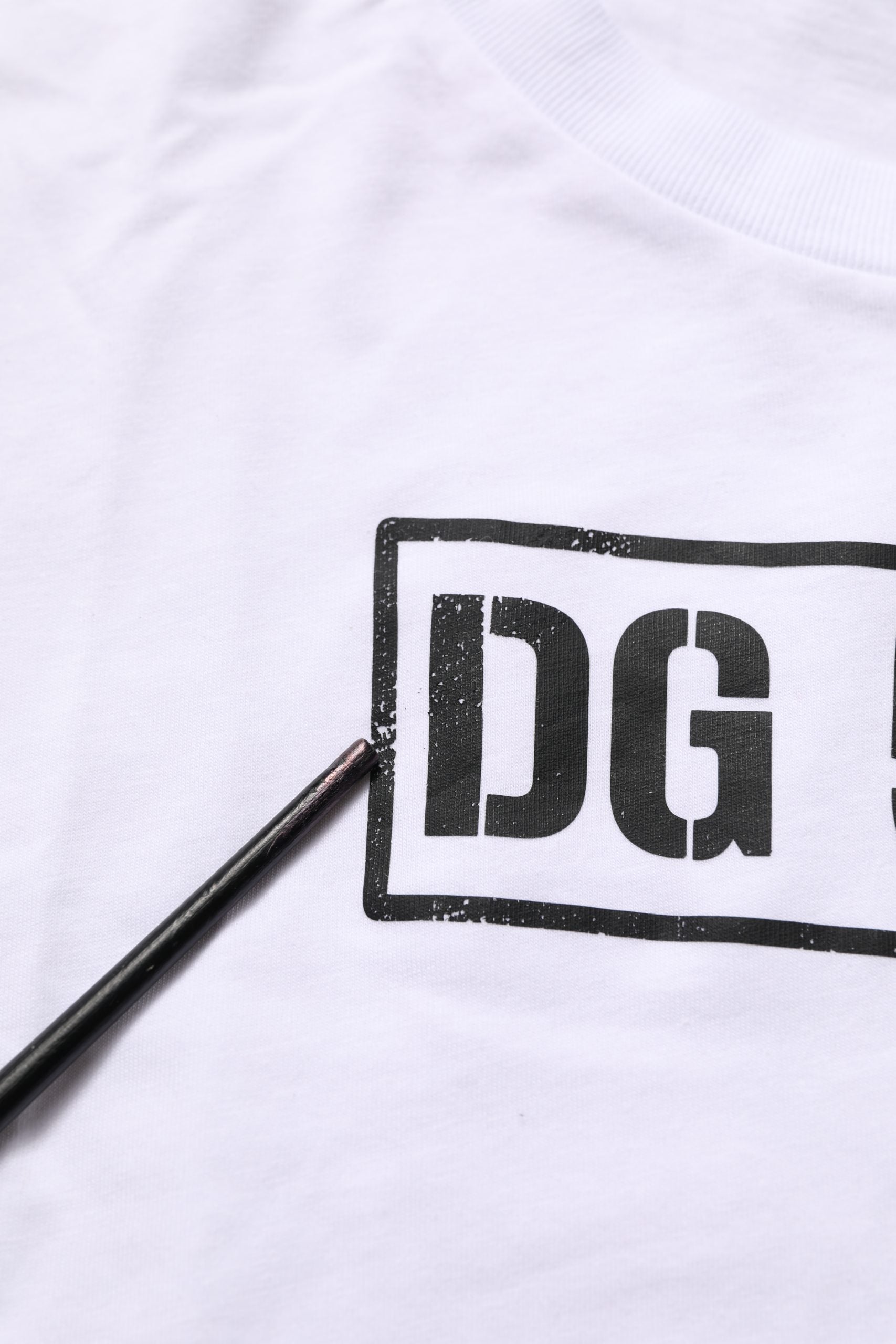 Dolce & Gabbana White DG 58.62 Cotton Crew Neck Men T-shirt