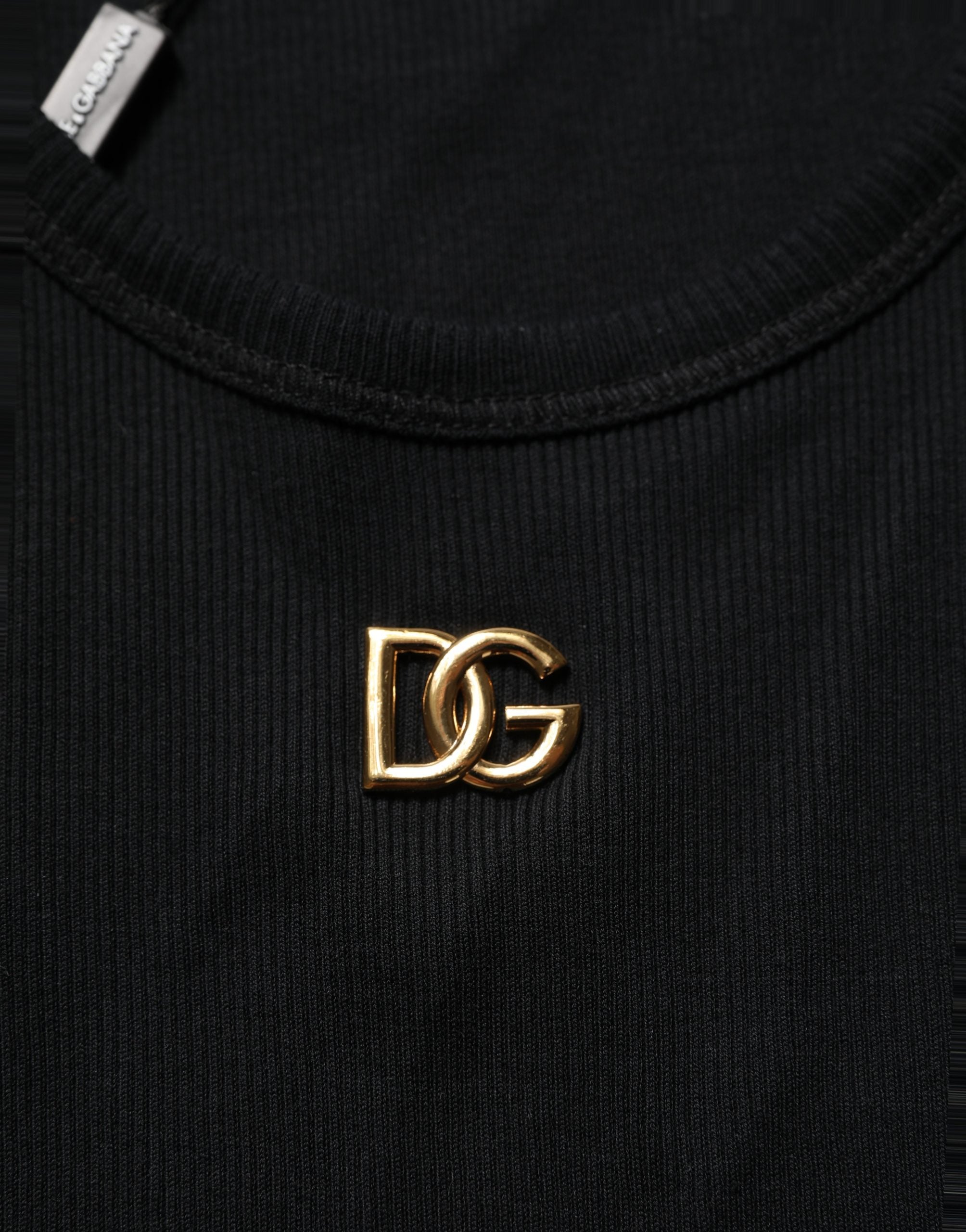 Dolce & Gabbana Beige Tropical Print Cotton Crew Neck T-shirt