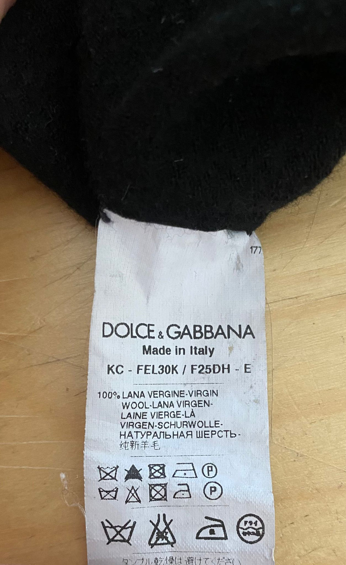 Dolce & Gabbana Black Wool Knit Button Down Cardigan Sweater