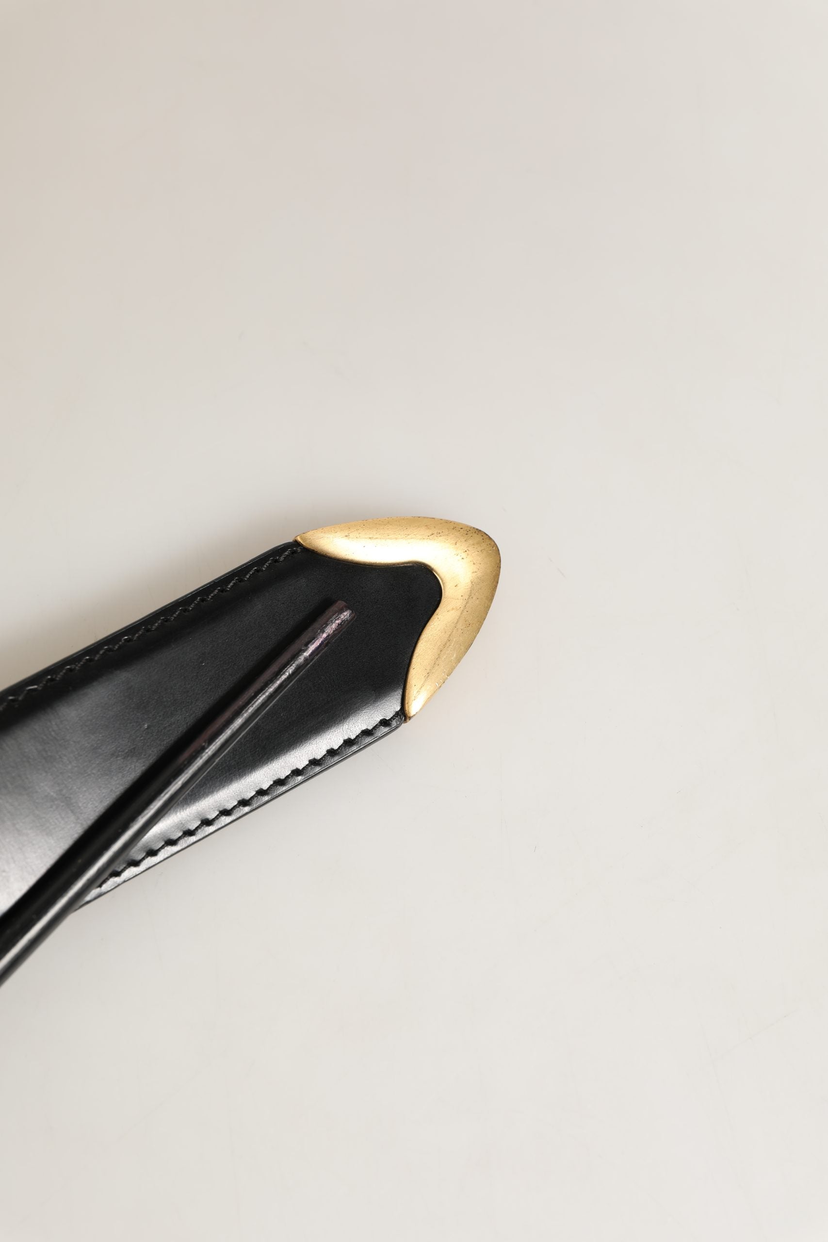 Dolce & Gabbana Black Leather Gold Logo Engraved Buckle Belt