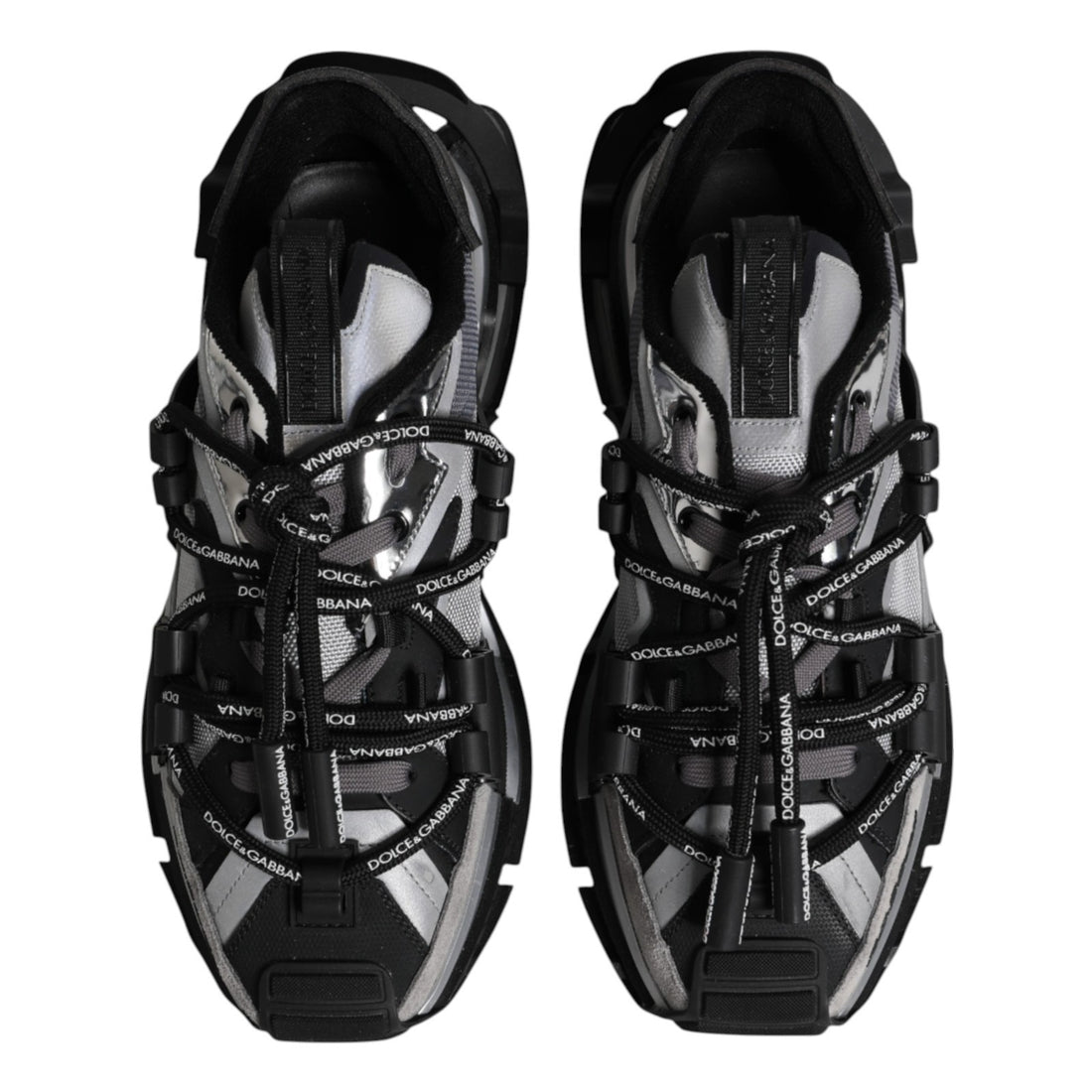 Dolce & Gabbana Multicolor Panelled Space Sneakers Men L-39 R-39.5 Shoes