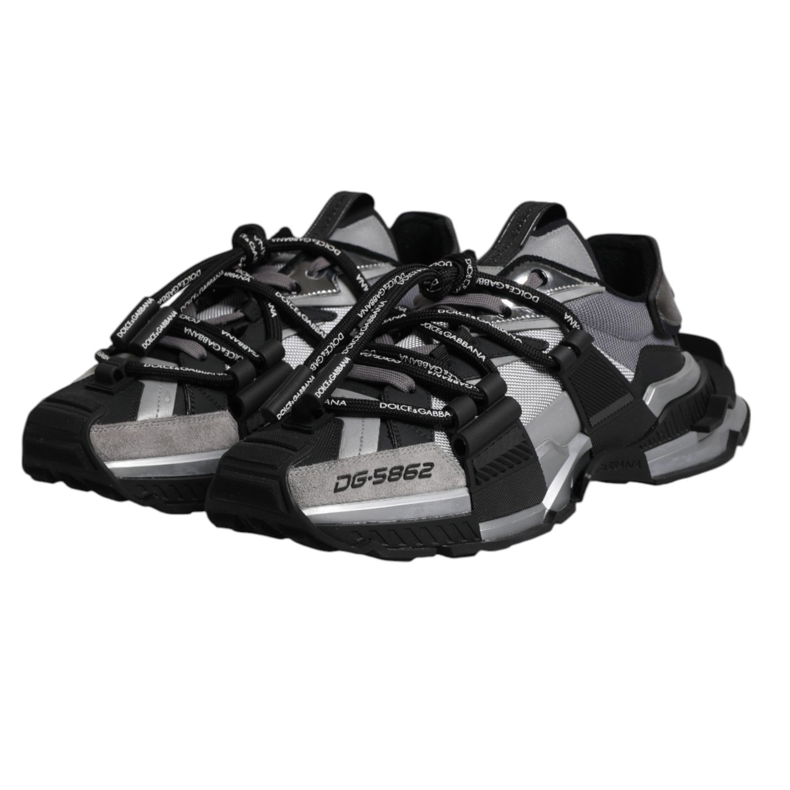 Dolce & Gabbana Multicolor Panelled Space Sneakers Men L-39 R-39.5 Shoes
