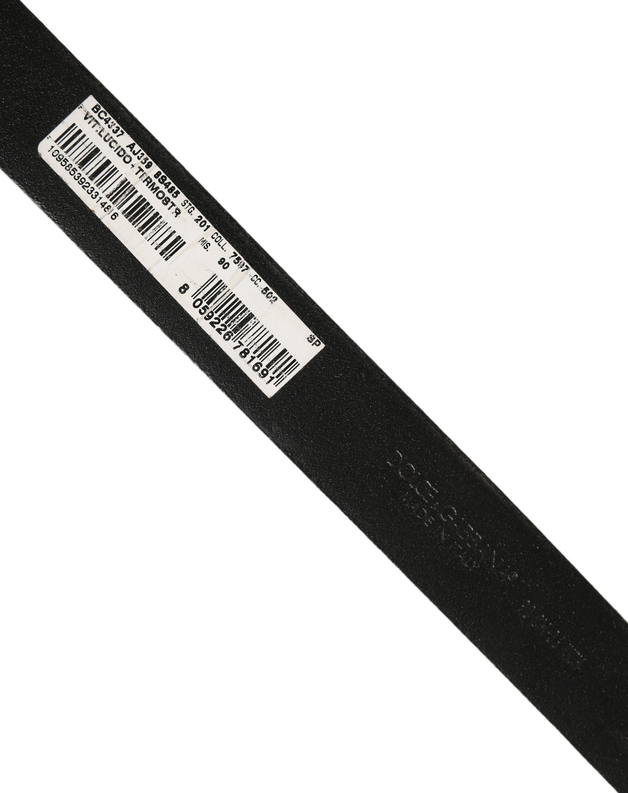 Dolce & Gabbana Black Leather Studs Silver Metal Buckle Belt