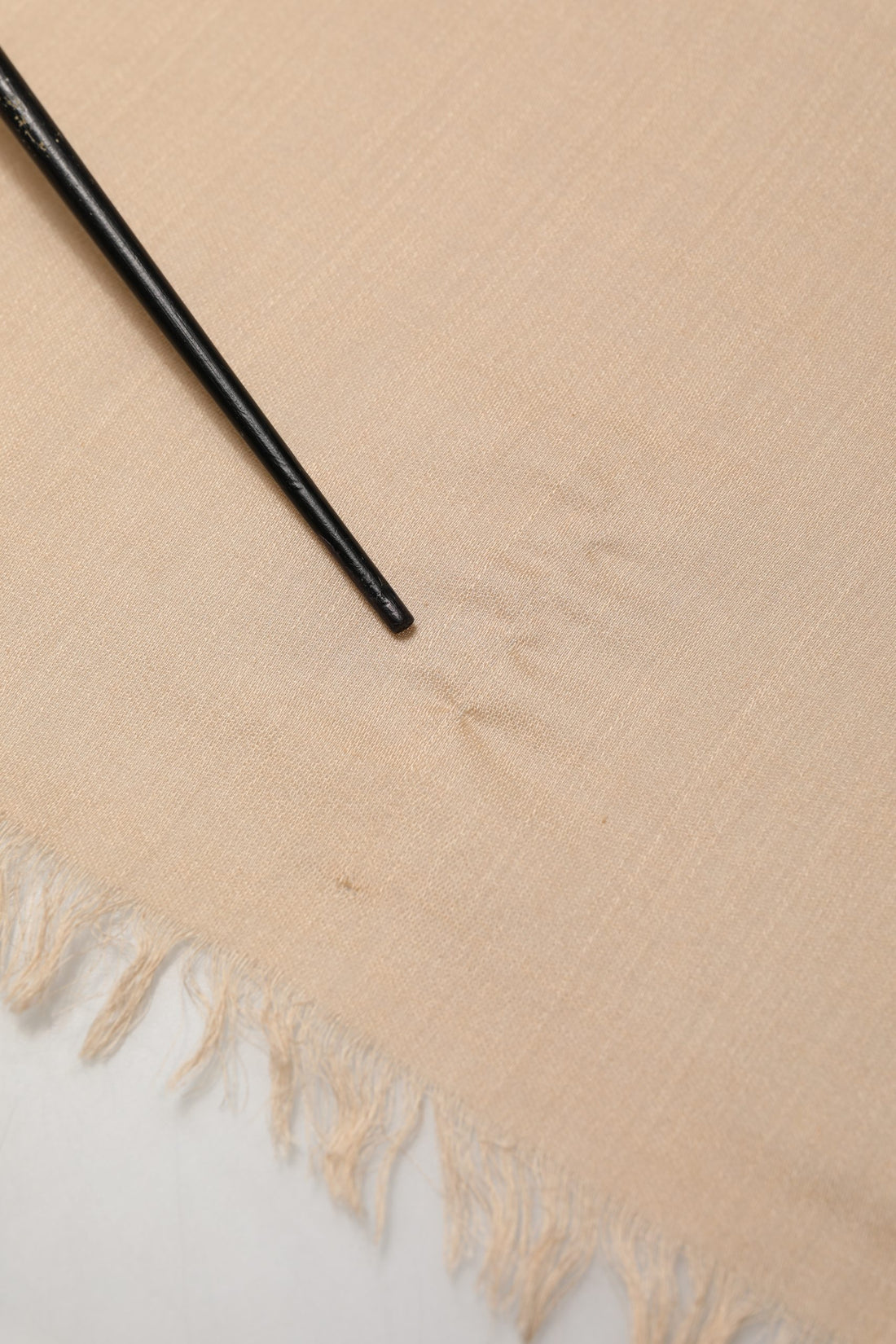 Dolce & Gabbana Beige Silk Wool Fringed Men Lace Stole Scarf