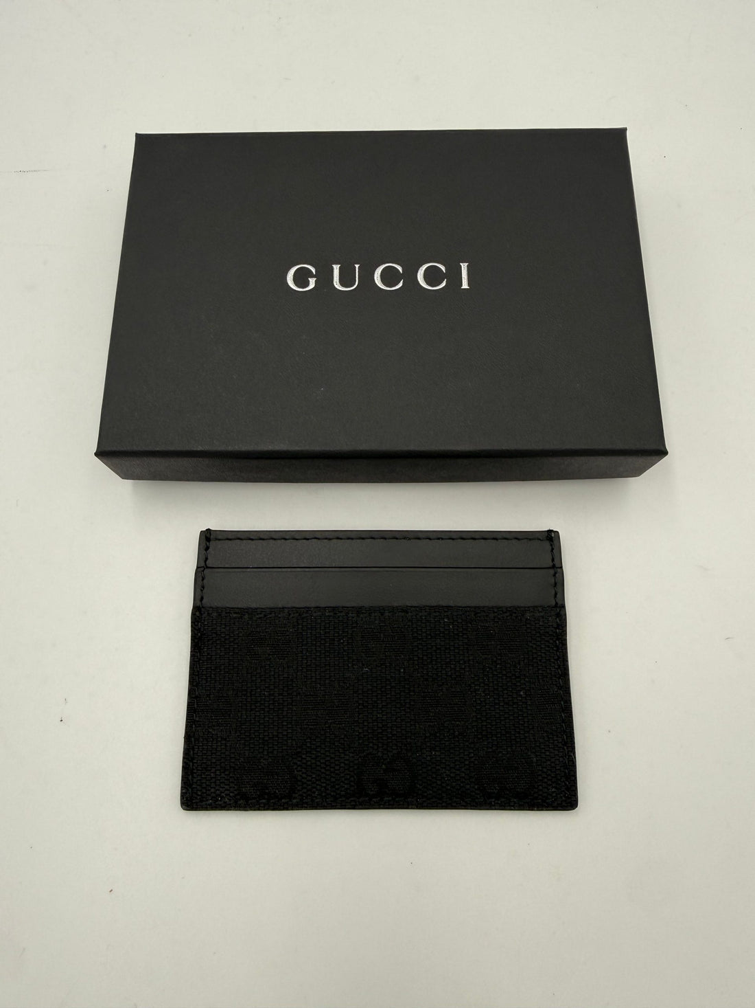 Gucci GUCCI GG Canvas Black Cardholder