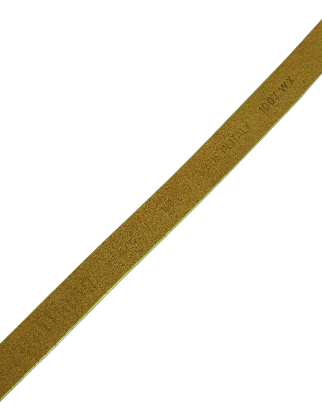 Dolce & Gabbana Yellow Waxed Leather Rustic Silver Logo Buckle Belt